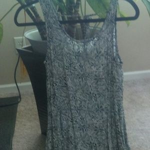 Light Airy Flowy Leaf Patterned Dress